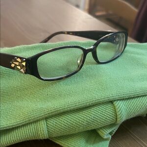 Vera wang brown framesBlack Stud-Accent
